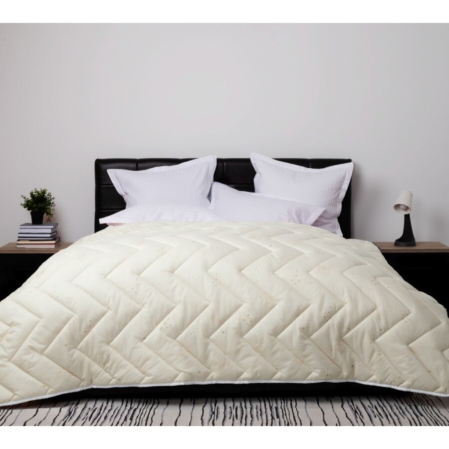 Pilota iarna matlasata200 x 220,umplutura lana, Crem