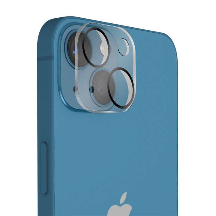 Gekko Mobile Hofi Cam Pro kamera fólia iPhone 13 készülékhez, edzett üveg, hátsó kamera védelem, objektív kontúr