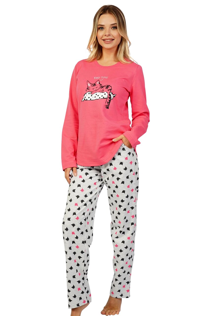 Pijama Dama, Vienetta, Model 'Nap Time', Culoare Roz