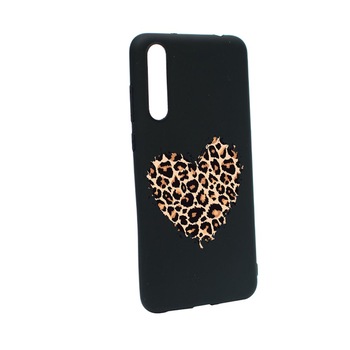 Husa Silicon Compatibila cu Sony Xperia 10 III, Leopard Heart, rezistenta la uzura, anti-alunecare, B761 Husa Silicon Compatibila cu Sony Xperia 10 III, Leopard Heart, rezistenta la uzura, anti-alunecare, B761