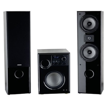 Sistem audio AKAI SS034A-66T, 2.1, 100 W, Bluetooth, USB, Karaoke, Negru Sistem audio AKAI SS034A-66T, 2.1, 100 W, Bluetooth, USB, Karaoke, Negru