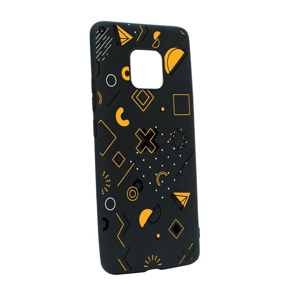 Husa Silicon Compatibila cu Motorola Moto E7 Plus, Symbols, rezistenta la uzura, anti-alunecare, B763