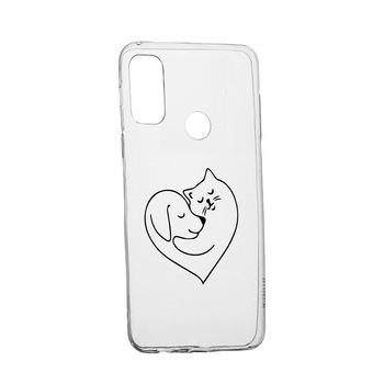 Husa Silicon Compatibila cu Motorola Moto G20, Dog And Cat Love, rezistenta la uzura, anti-alunecare, 739 Husa Silicon Compatibila cu Motorola Moto G20, Dog And Cat Love, rezistenta la uzura, anti-alunecare, 739
