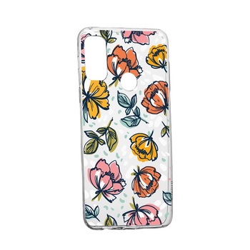 Husa Silicon Compatibila cu Motorola Moto G60, Flowers - Pastel Colors, rezistenta la uzura, anti-alunecare, 755 Husa Silicon Compatibila cu Motorola Moto G60, Flowers - Pastel Colors, rezistenta la uzura, anti-alunecare, 755