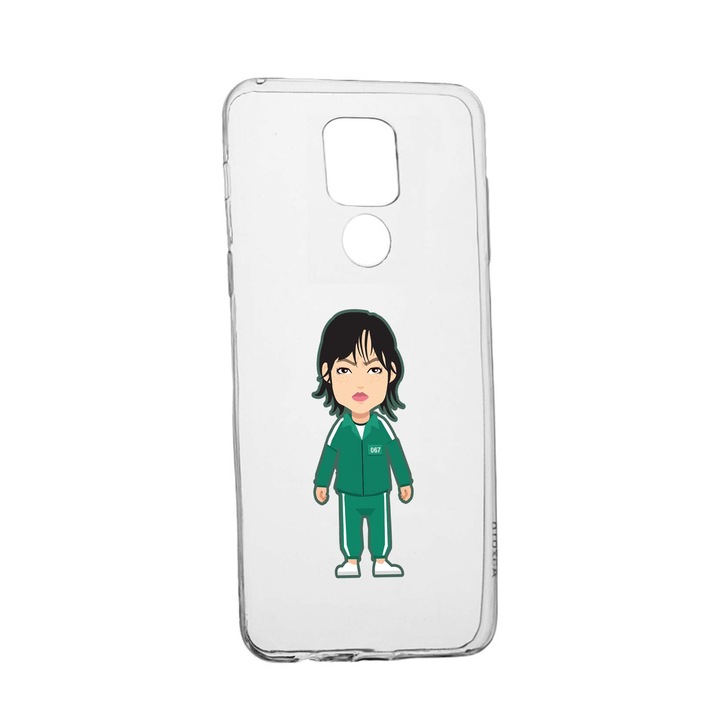 Husa Silicon Compatibila Cu Xiaomi Redmi Note 9, Squid Game - Gamer 067, rezistenta la uzura, anti-alunecare, 840