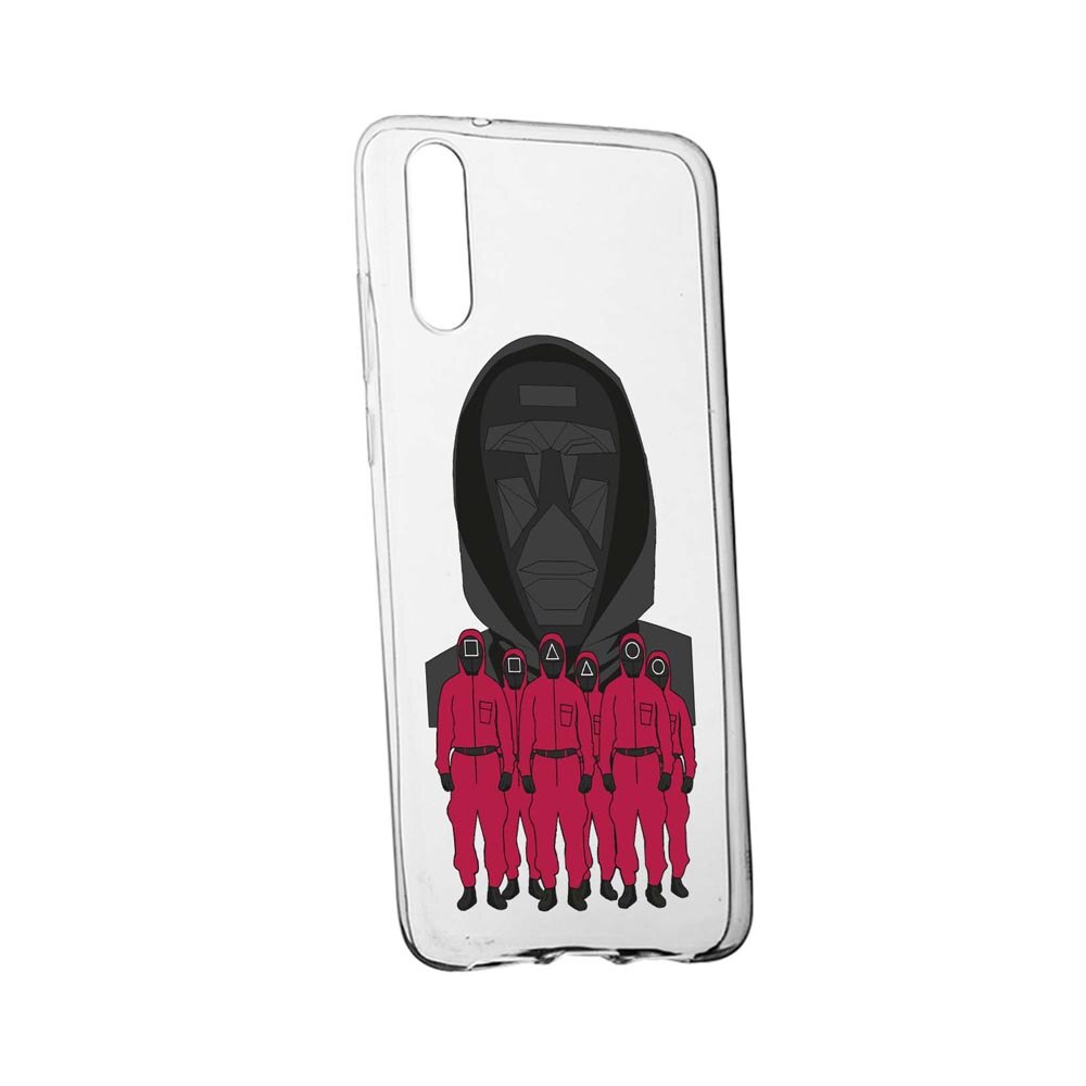 Husa Silicon Compatibila Cu Xiaomi Mi 9 Lite, Squid Game - Front Man And Soldier, rezistenta la uzura, anti-alunecare, 841