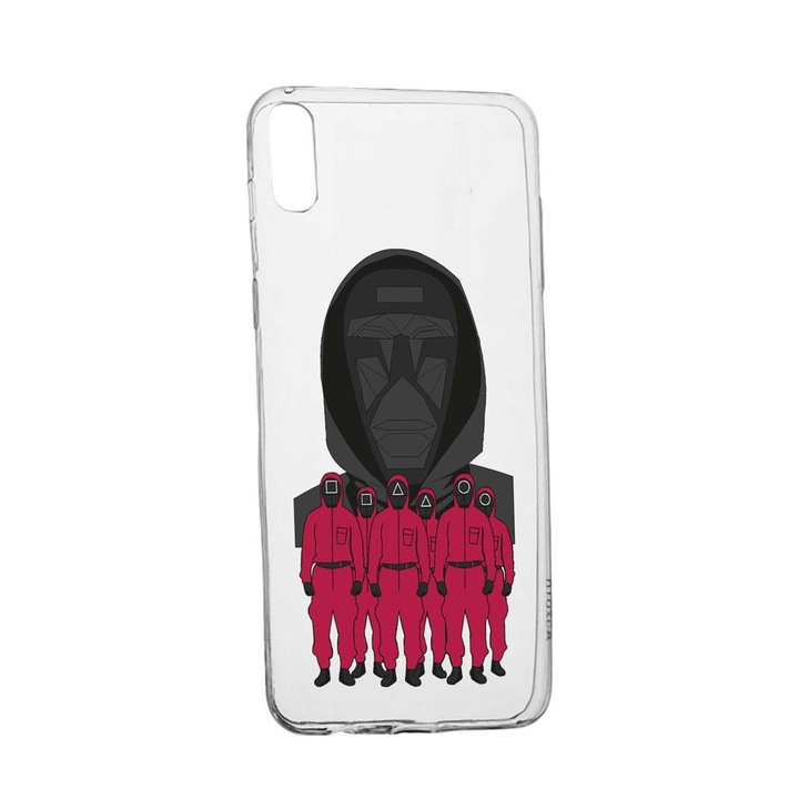 Husa Silicon Compatibila Cu Apple iPhone XS Max, Squid Game - Front Man And Soldier, rezistenta la uzura, anti-alunecare, 841
