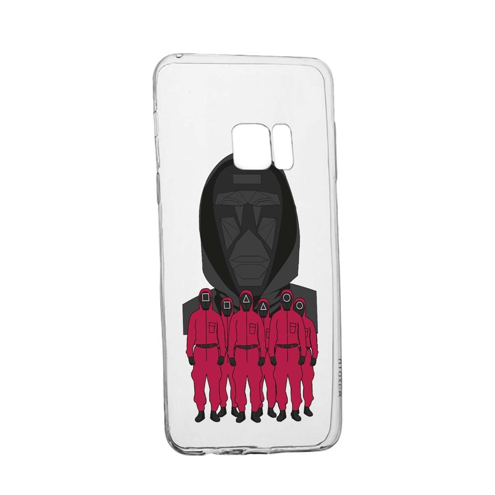 Husa Silicon Compatibila Cu Samsung Galaxy S7 Edge, Squid Game - Front Man And Soldier, rezistenta la uzura, anti-alunecare, 841