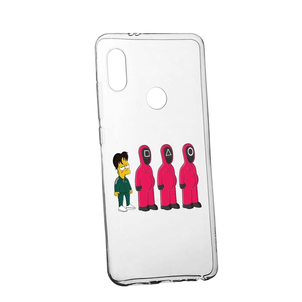 Husa Silicon Compatibila Cu Huawei P20 Lite, Squid Game - Simpson, rezistenta la uzura, anti-alunecare, 842