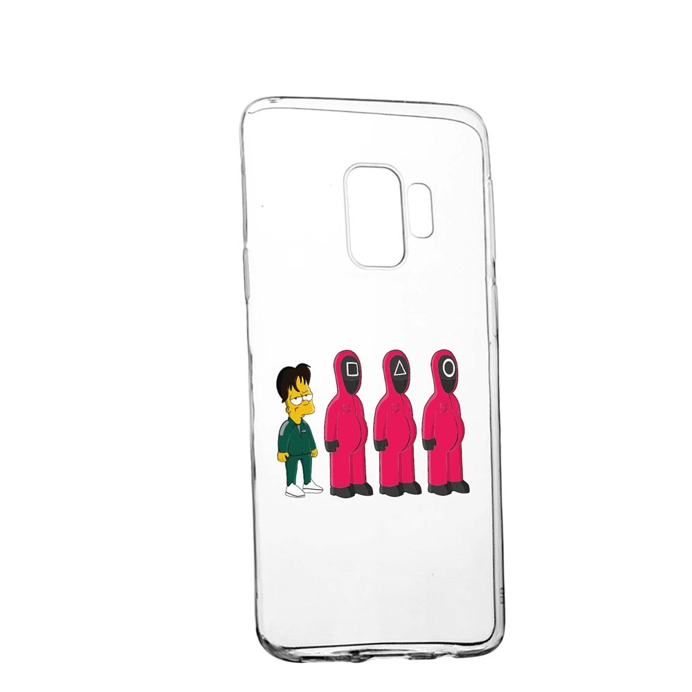 Husa Silicon Compatibila Cu Xiaomi Redmi Note 8 Pro, Squid Game - Simpson, rezistenta la uzura, anti-alunecare, 842