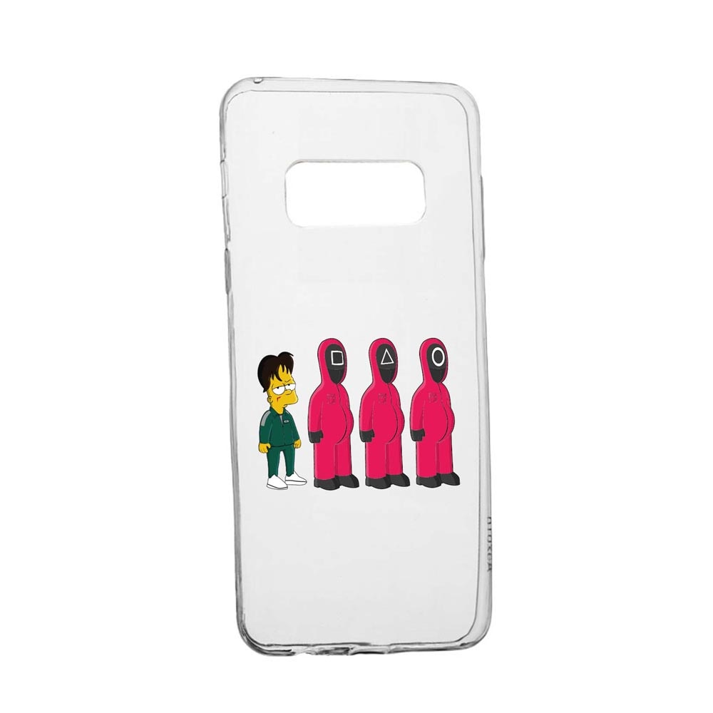 Husa Silicon Compatibila Cu Samsung Galaxy Note 9, Squid Game - Simpson, rezistenta la uzura, anti-alunecare, 842