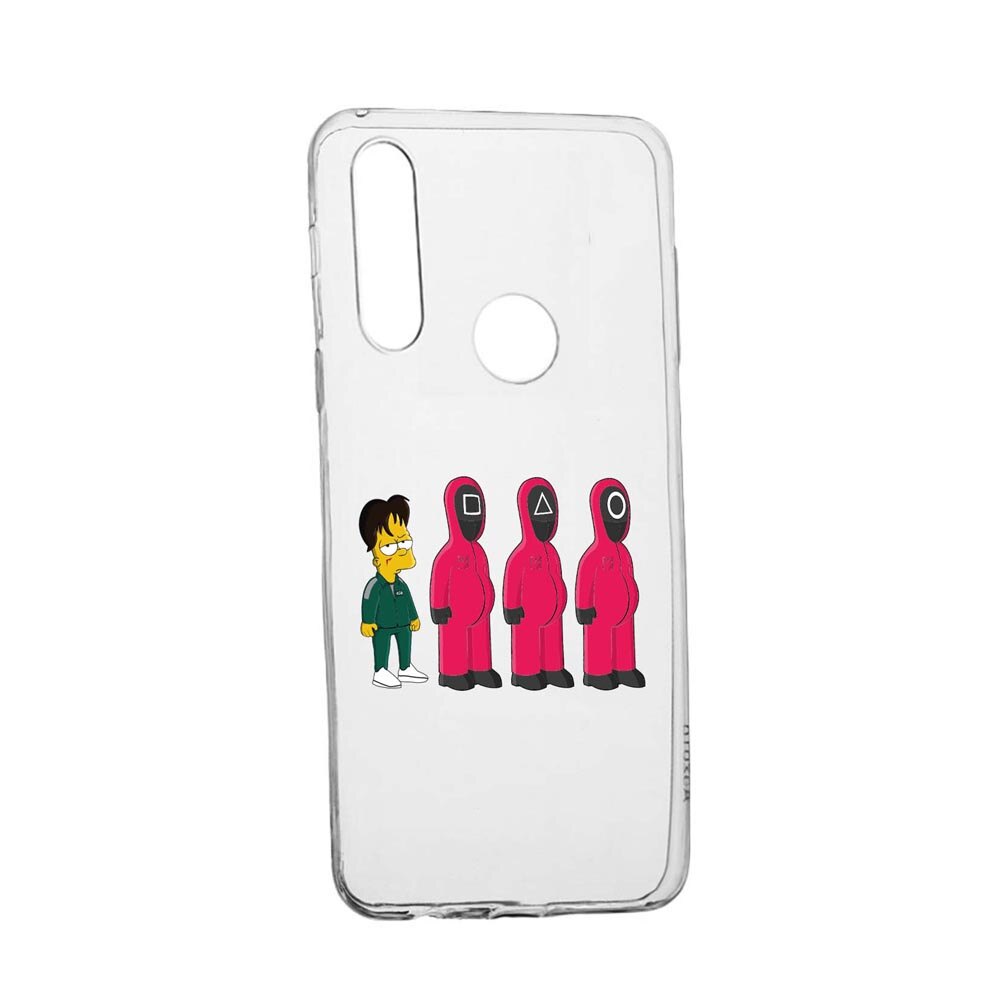 Husa Silicon Compatibila Cu Alcatel 3L (2020) , Squid Game - Simpson, rezistenta la uzura, anti-alunecare, 842