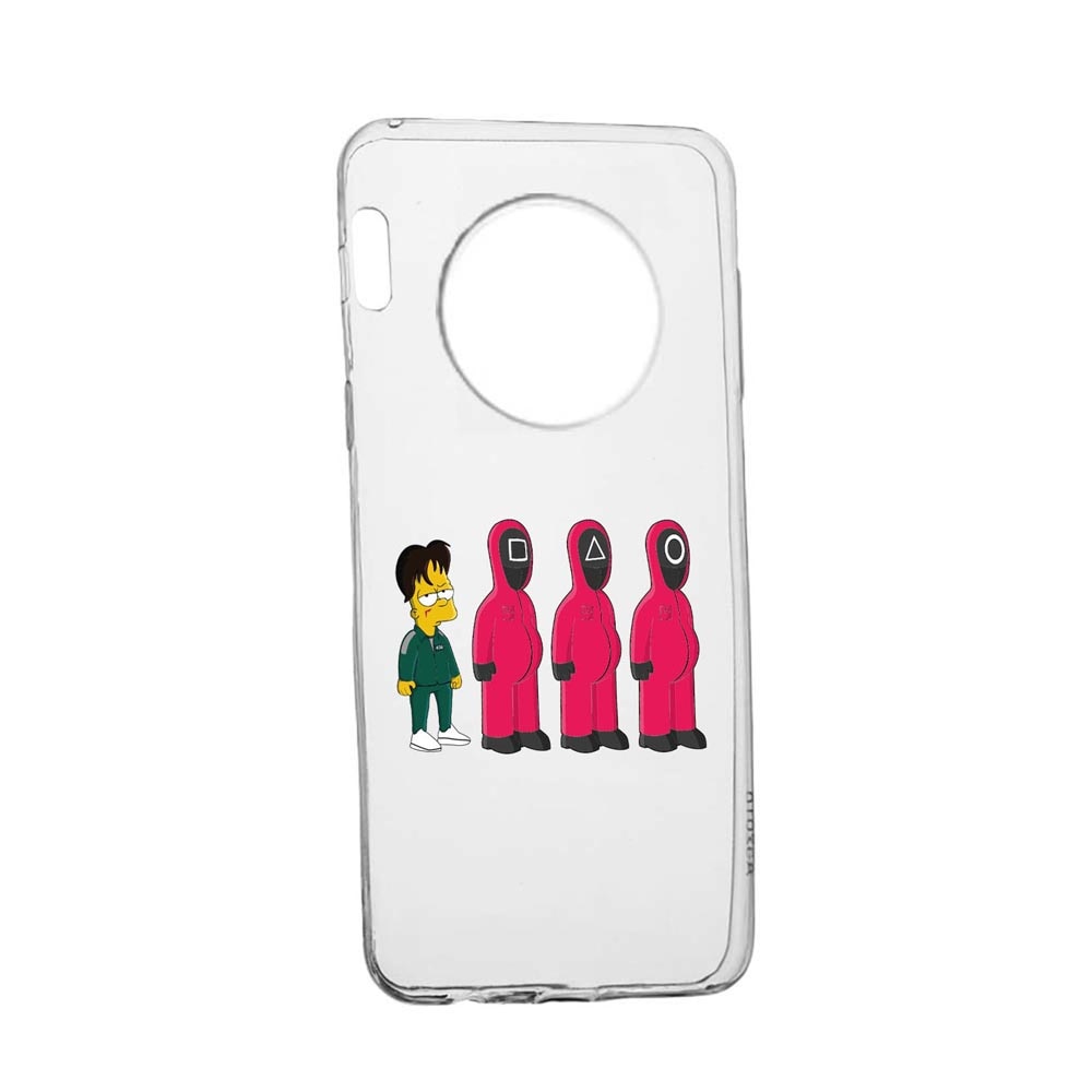 Husa Silicon Compatibila Cu Huawei Mate 30 Pro, Squid Game - Simpson, rezistenta la uzura, anti-alunecare, 842