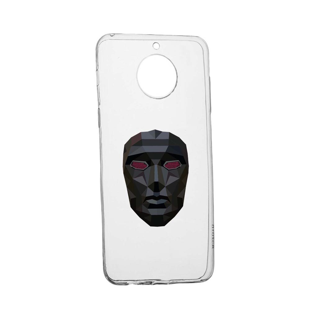 Husa Silicon Compatibila Cu Xiaomi Redmi Note 9 Pro 5G, Squid Game Mask Front Man, rezistenta la uzura, anti-alunecare, 844