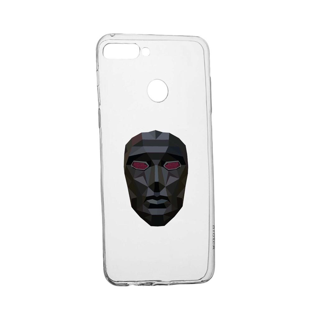 Husa Silicon Compatibila Cu Xiaomi Redmi Note 7, Squid Game Mask Front Man, rezistenta la uzura, anti-alunecare, 844