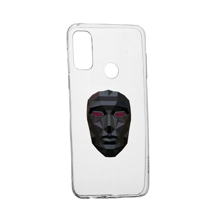 Силиконов калъф, съвместим с Alcatel 3X 2020, Squid Game Mask Front Man, устойчив на износване, противоплъзгащ се, 844