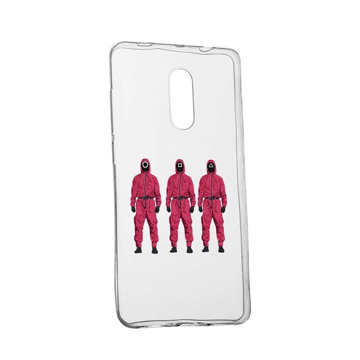 Husa Silicon Compatibila Cu Nokia 2.4, Squid Game - Soldier Mask, rezistenta la uzura, anti-alunecare, 845