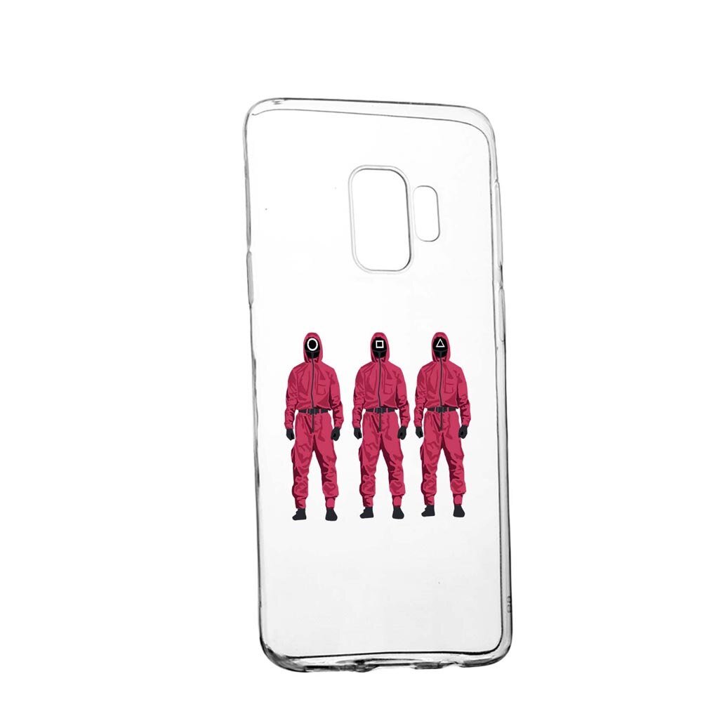 Husa Silicon Compatibila Cu Samsung Galaxy S9 Plus, Squid Game - Soldier Mask, rezistenta la uzura, anti-alunecare, 845