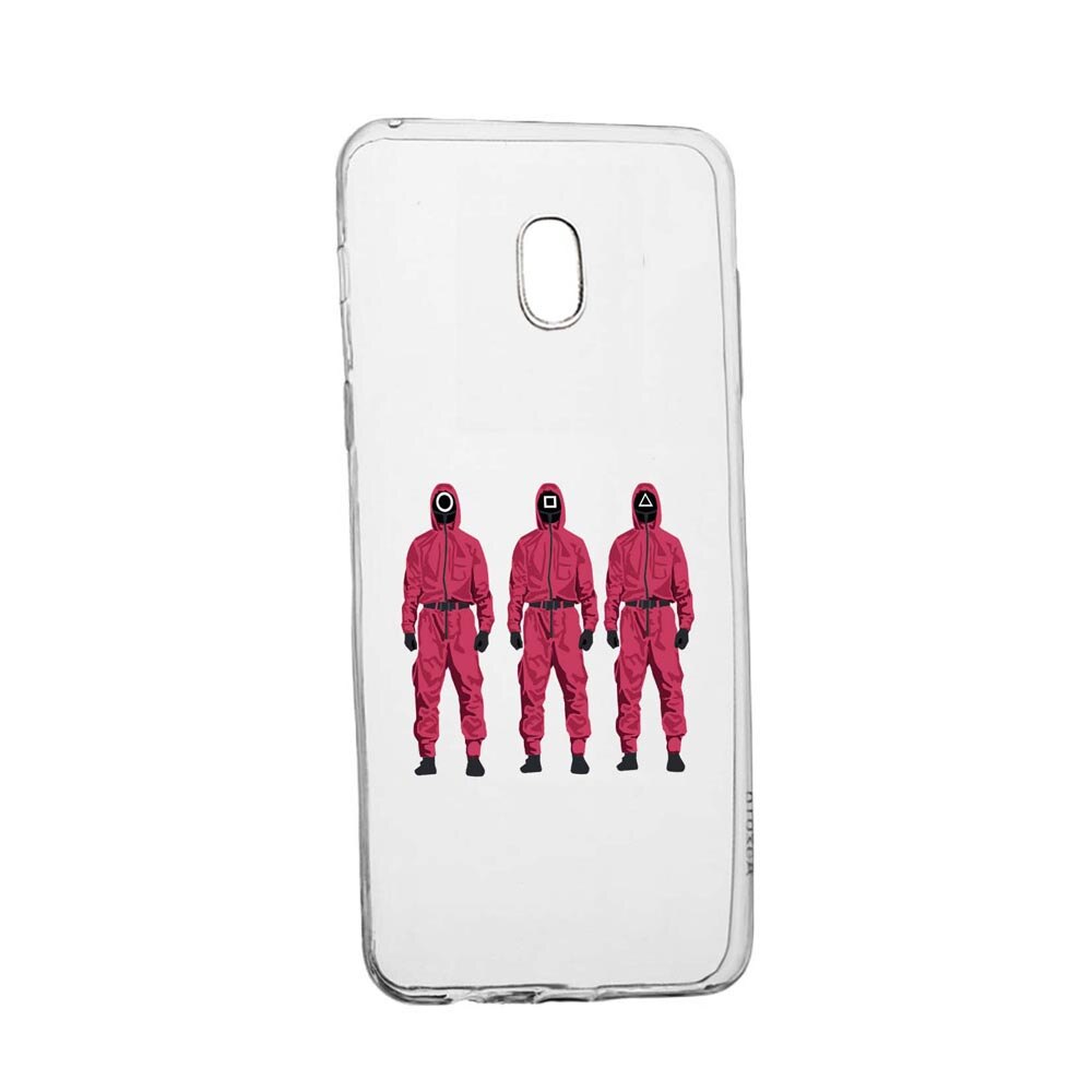 Husa Silicon Compatibila Cu Samsung Galaxy J3 2017, Squid Game - Soldier Mask, rezistenta la uzura, anti-alunecare, 845