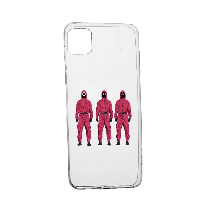 Husa Silicon Compatibila Cu Apple iPhone 11 Pro Max, Squid Game - Soldier Mask, rezistenta la uzura, anti-alunecare, 845