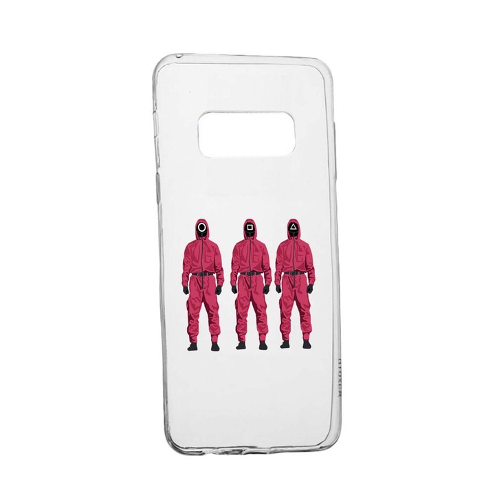 Husa Silicon Compatibila Cu Samsung Galaxy Note 9, Squid Game - Soldier Mask, rezistenta la uzura, anti-alunecare, 845