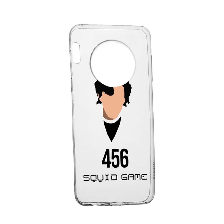 Силиконов калъф, съвместим с Huawei Mate 30 Pro, Squid Game - Gamer 456, устойчивост на износване, противоплъзгащ се, 846