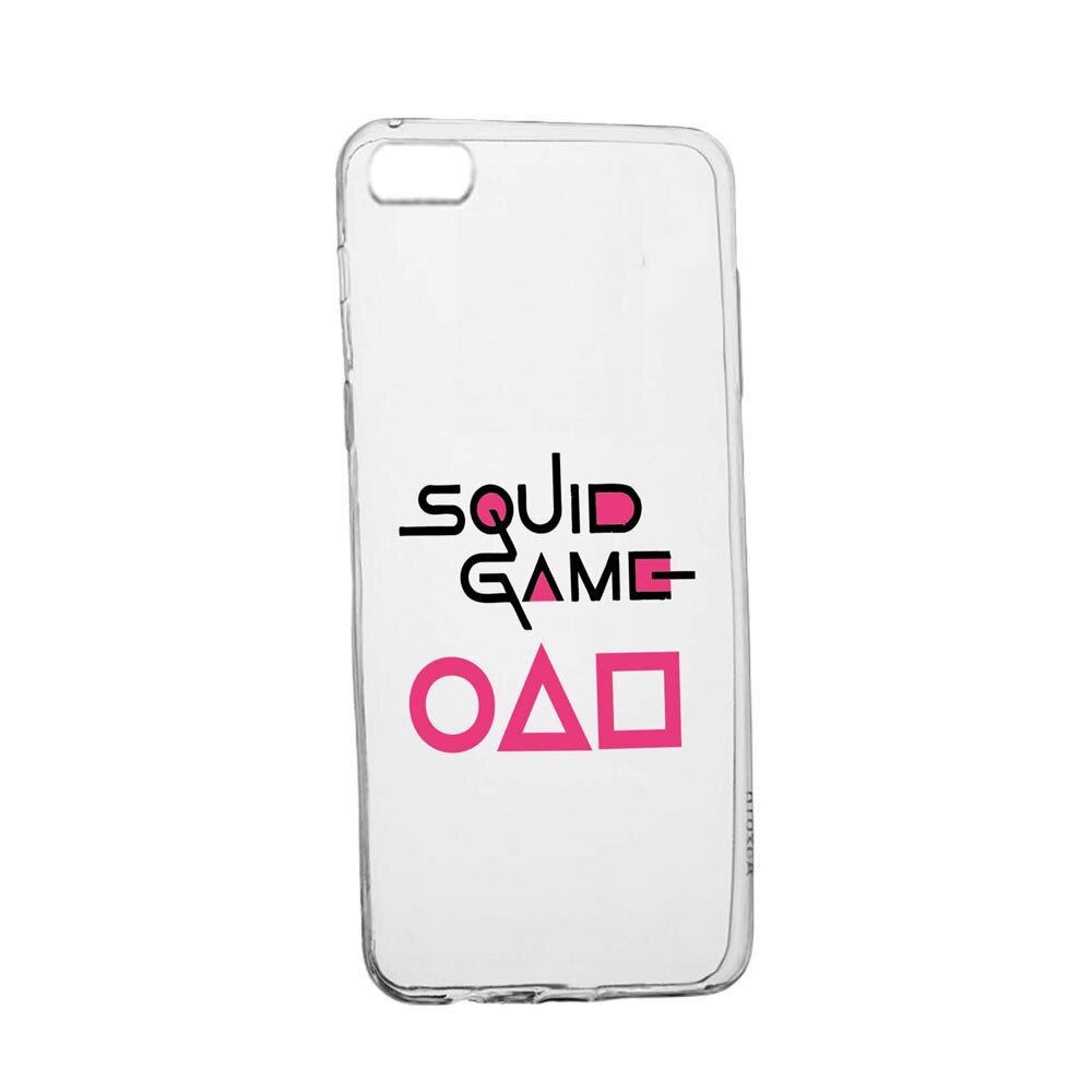 Husa Silicon Compatibila Cu Apple iPhone 5 / 5S / SE, Squid Game - Title, rezistenta la uzura, anti-alunecare, 847