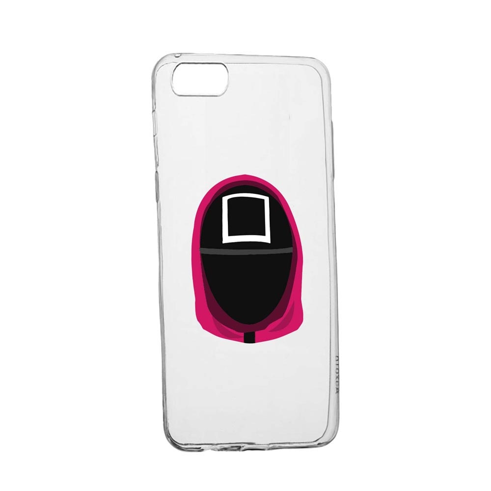 Husa Silicon Compatibila Cu Apple iPhone 6 Plus / 6S Plus, Squid Game - Soldier Square, rezistenta la uzura, anti-alunecare, 848