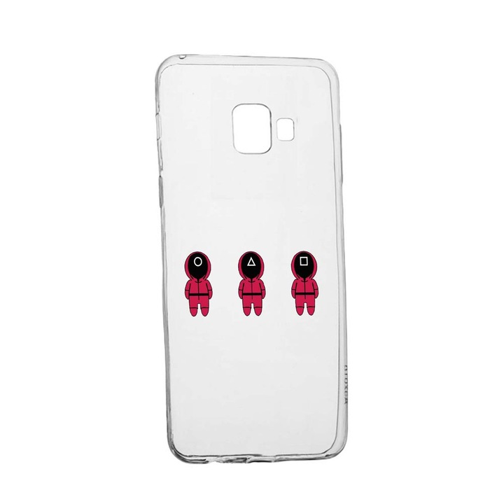 Husa Silicon Compatibila Cu Samsung Galaxy J4 Plus 2018, Squid Game - Soldier Cartoon, rezistenta la uzura, anti-alunecare, 849