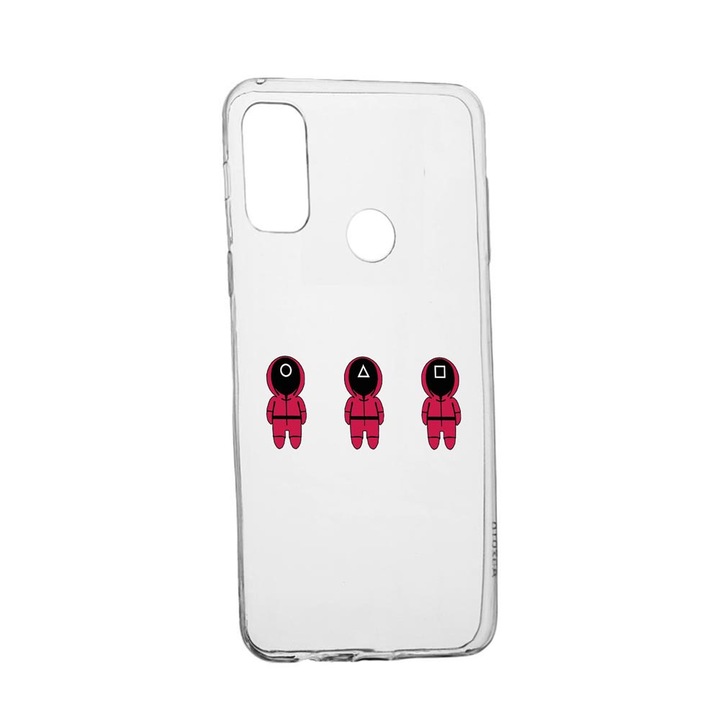 Силиконов калъф, съвместим с Alcatel 3X 2020, Squid Game - Soldier Cartoon, устойчивост на износване, противоплъзгащ се, 849