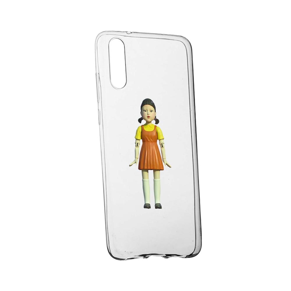 Husa Silicon Compatibila Cu Huawei Honor 20, Squid Game - Doll Girl, rezistenta la uzura, anti-alunecare, 851
