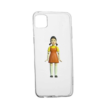 Husa Silicon Compatibila Cu Apple iPhone 12, Squid Game - Doll Girl, rezistenta la uzura, anti-alunecare, 851 Husa Silicon Compatibila Cu Apple iPhone 12, Squid Game - Doll Girl, rezistenta la uzura, anti-alunecare, 851
