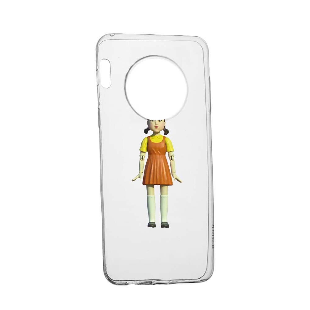 Husa Silicon Compatibila Cu Huawei Mate 30, Squid Game - Doll Girl, rezistenta la uzura, anti-alunecare, 851