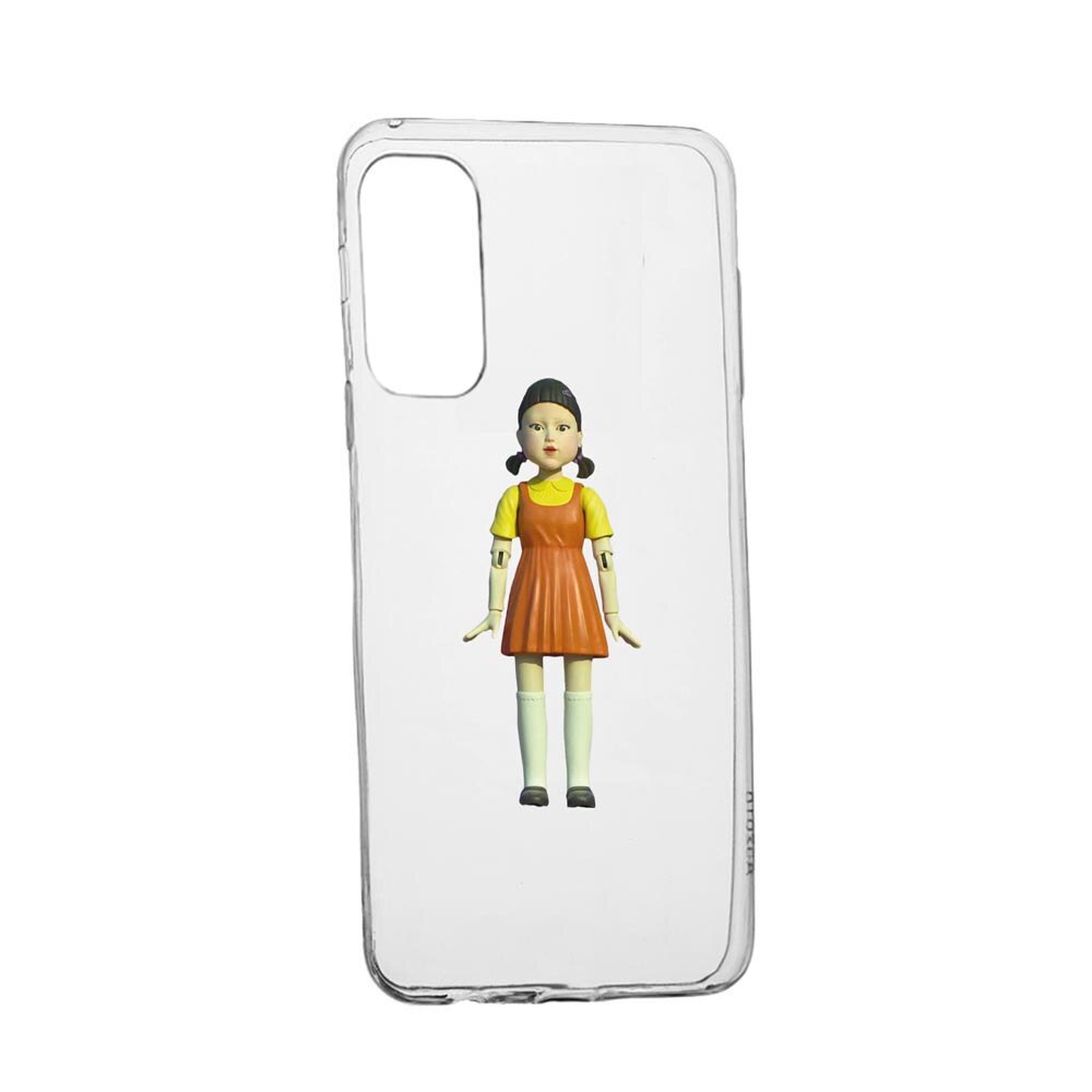 Husa Silicon Compatibila Cu Samsung Galaxy S21 FE, Squid Game - Doll Girl, rezistenta la uzura, anti-alunecare, 851