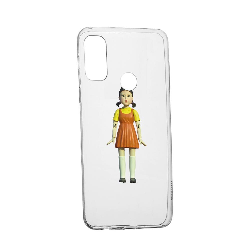 Husa Silicon Compatibila Cu Google Pixe 4a, Squid Game - Doll Girl, rezistenta la uzura, anti-alunecare, 851