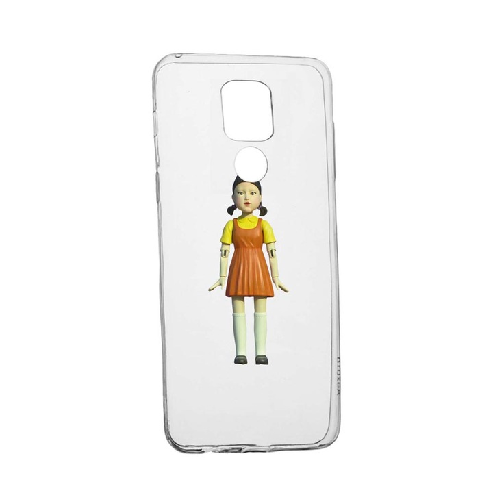 Husa Silicon Compatibila Cu Xiaomi Redmi Note 9, Squid Game - Doll Girl, rezistenta la uzura, anti-alunecare, 851