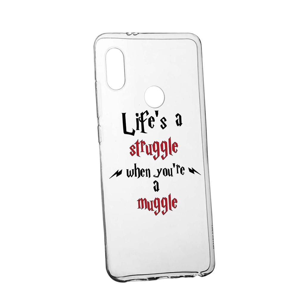 Husa Silicon Compatibila Cu Motorola One Action / P40 Power, Life Is A Struggle, rezistenta la uzura, anti-alunecare, 857