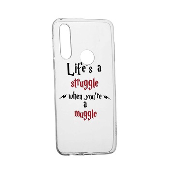 Husa Silicon Compatibila Cu Huawei Honor 20 Lite, Life Is A Struggle, rezistenta la uzura, anti-alunecare, 857 Husa Silicon Compatibila Cu Huawei Honor 20 Lite, Life Is A Struggle, rezistenta la uzura, anti-alunecare, 857