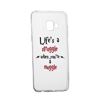 Husa Silicon Compatibila Cu Samsung Galaxy A3 2016, Life Is A Struggle, rezistenta la uzura, anti-alunecare, 857 Husa Silicon Compatibila Cu Samsung Galaxy A3 2016, Life Is A Struggle, rezistenta la uzura, anti-alunecare, 857