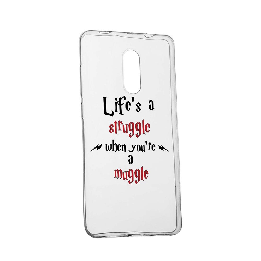 Husa Silicon Compatibila Cu Alcatel 3L (2019), Life Is A Struggle, rezistenta la uzura, anti-alunecare, 857