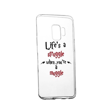 Husa Silicon Compatibila Cu Samsung Galaxy S9 Plus, Life Is A Struggle, rezistenta la uzura, anti-alunecare, 857 Husa Silicon Compatibila Cu Samsung Galaxy S9 Plus, Life Is A Struggle, rezistenta la uzura, anti-alunecare, 857