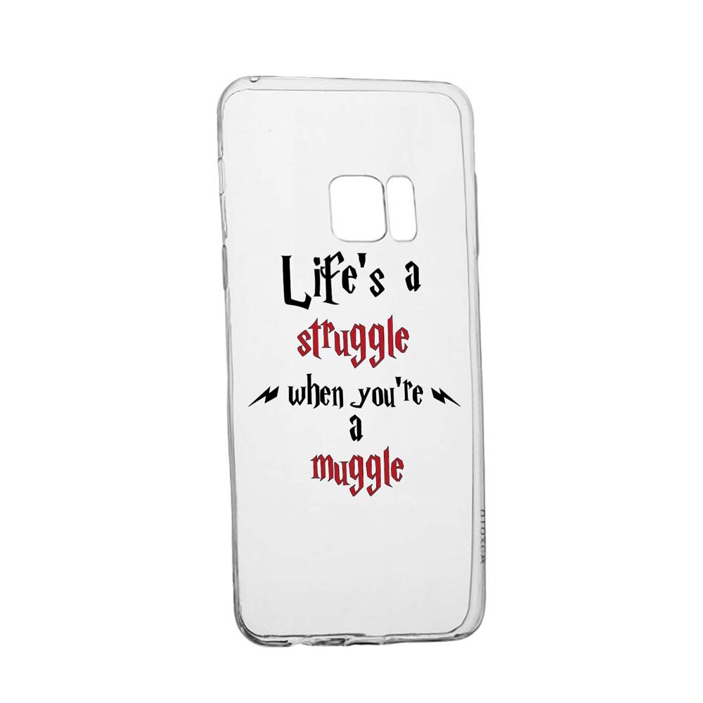 Husa Silicon Compatibila Cu Samsung Galaxy S7, Life Is A Struggle, rezistenta la uzura, anti-alunecare, 857