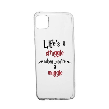 Husa Silicon Compatibila Cu Apple iPhone 13 Pro, Life Is A Struggle, rezistenta la uzura, anti-alunecare, 857 Husa Silicon Compatibila Cu Apple iPhone 13 Pro, Life Is A Struggle, rezistenta la uzura, anti-alunecare, 857