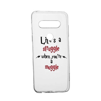 Husa Silicon Compatibila Cu LG K50S, Life Is A Struggle, rezistenta la uzura, anti-alunecare, 857 Husa Silicon Compatibila Cu LG K50S, Life Is A Struggle, rezistenta la uzura, anti-alunecare, 857