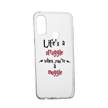 Husa Silicon Compatibila Cu Motorola Moto G30, Life Is A Struggle, rezistenta la uzura, anti-alunecare, 857 Husa Silicon Compatibila Cu Motorola Moto G30, Life Is A Struggle, rezistenta la uzura, anti-alunecare, 857