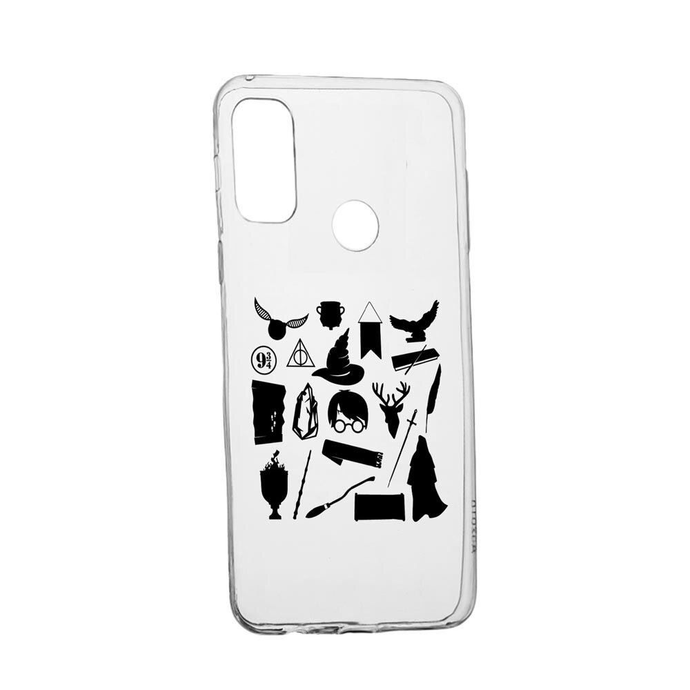 Husa Silicon Compatibila Cu Alcatel 3X 2020, Harry Potter Symbols, rezistenta la uzura, anti-alunecare, 866