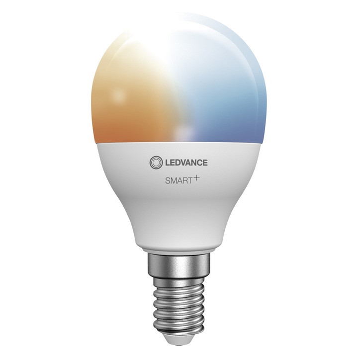 Смарт крушка Ledvance Smart+ 5W E14, регулируема цветова температура