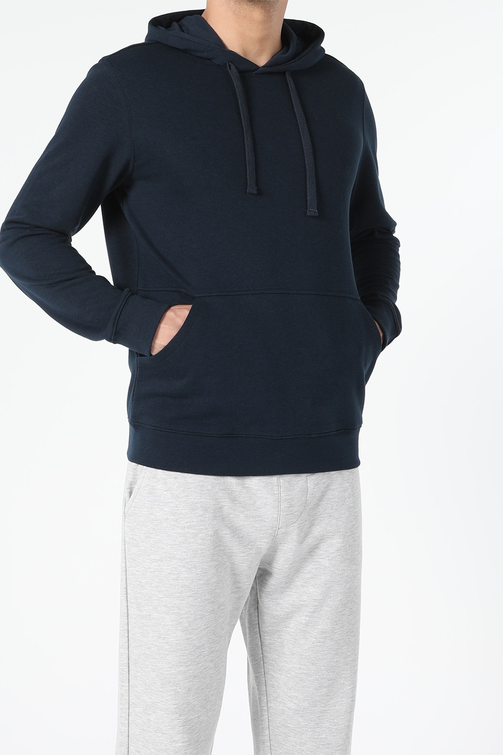 COLIN'S, Hanorac regular fit de bumbac cu buzunar kangaroo, Bleumarin