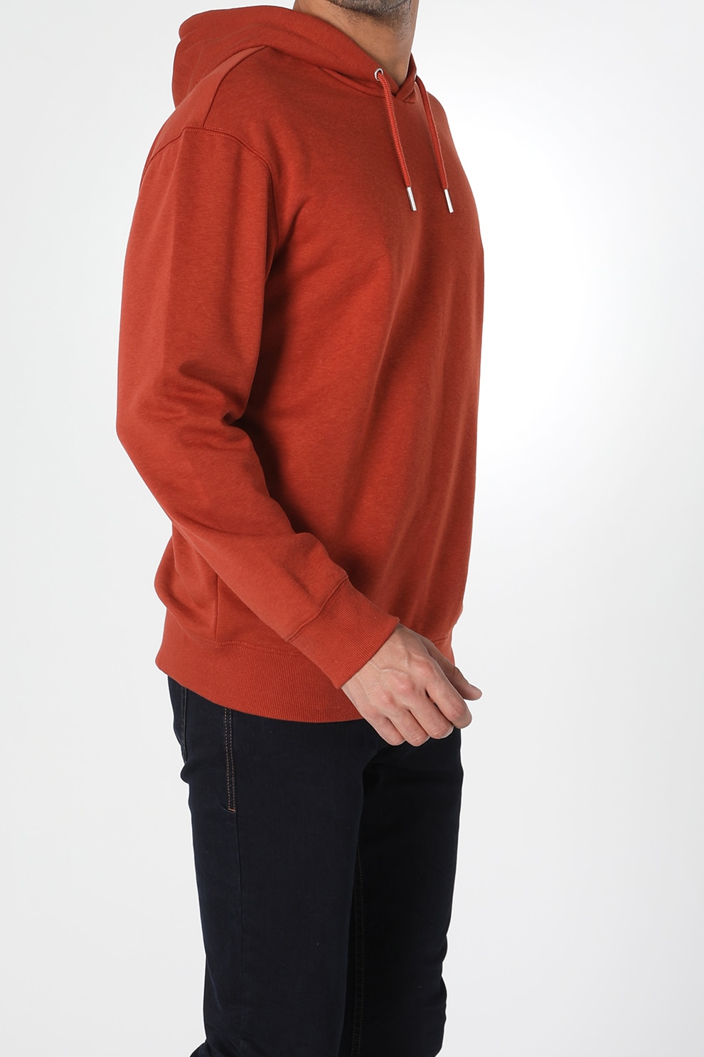 COLIN'S, Hanorac regular fit uni, Rosu caramiziu