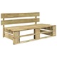 Set mobilier paleti cu perne, 6 piese, lemn pin verde tratat, constructie solida 3066839